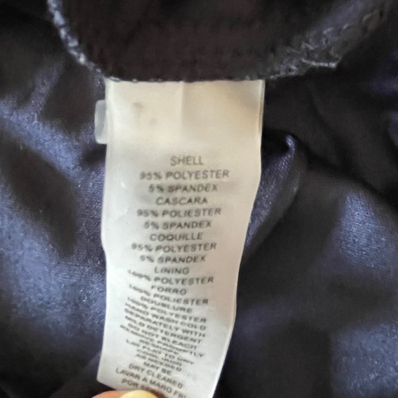 Vince Camuto 1/2 Sleeve Ruched Waist Knee Length Dress. Navy Size 6 #1356 - Picture 6 of 7